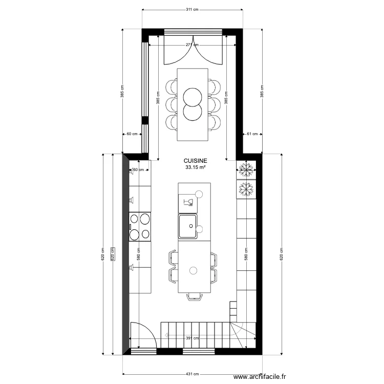 Maison CG. Plan de 