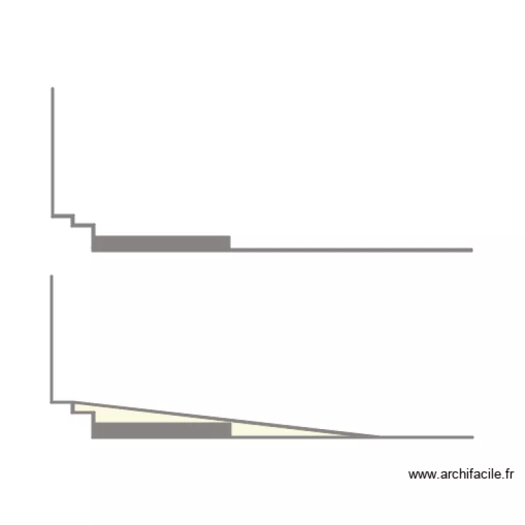 JARDINS DES THES Plan Coupe Entr&eacute;e. Plan de 