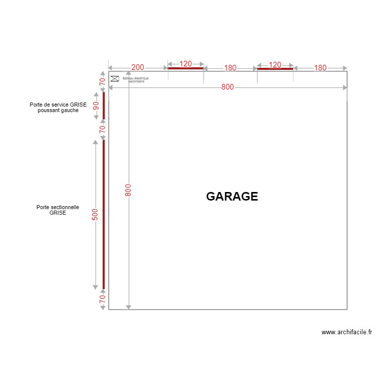 Menuiserie garage. Plan de 0 pièce et 0 m2