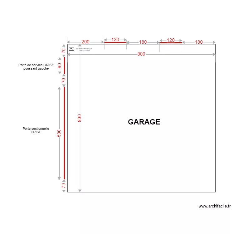 Menuiserie garage. Plan de Menuiserie garage. Plan de