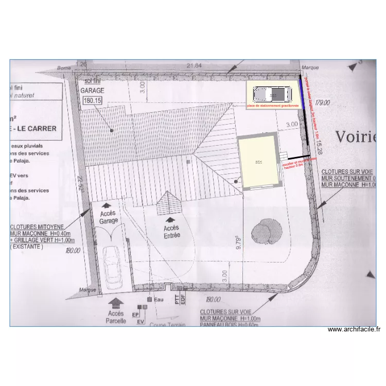 MEL 4 MASSE. Plan de 