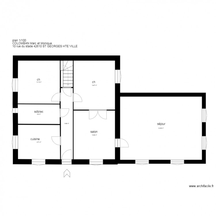 COLOMBAN St Georges HV. Plan de 0 pièce et 0 m2