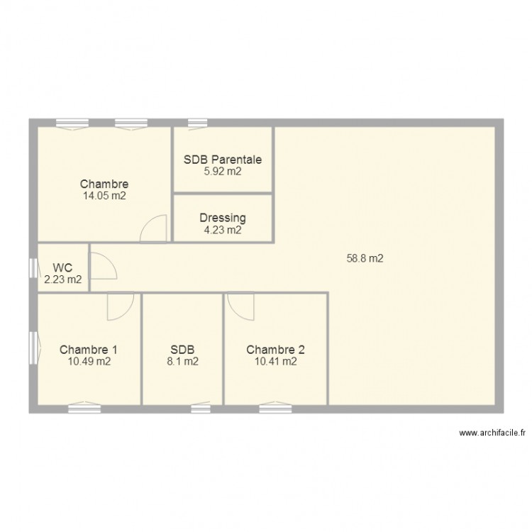 Maison. Plan de 0 pièce et 0 m2