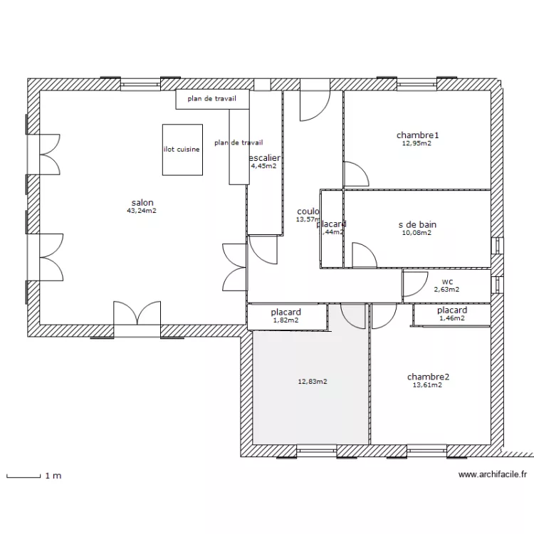 habitation 1. Plan de 