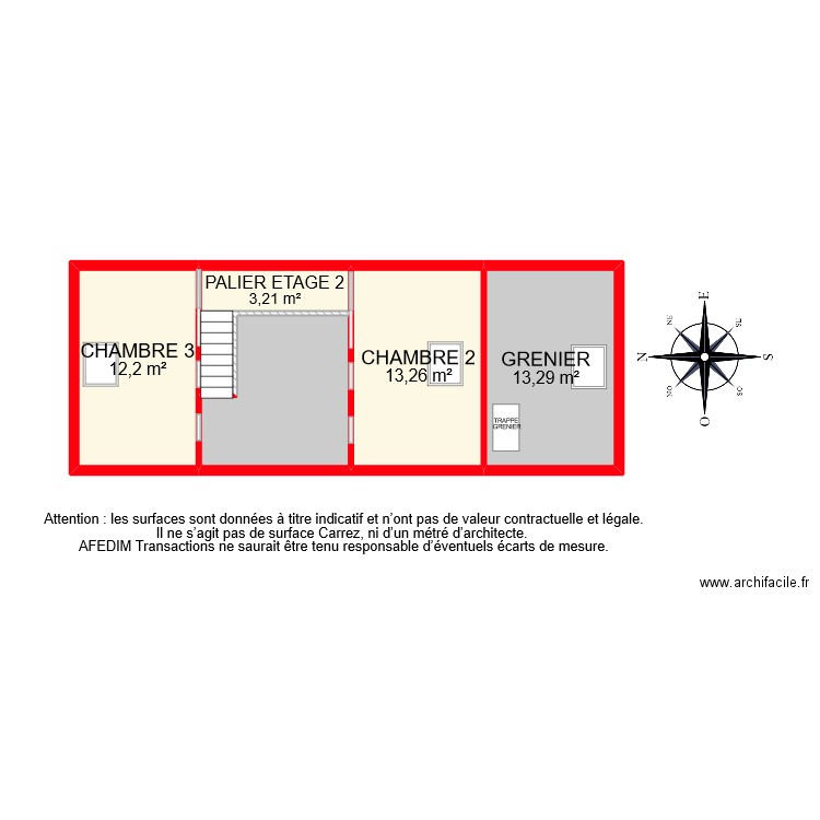 BI 8424 ETAGE 2. Plan de 0 pièce et 0 m2