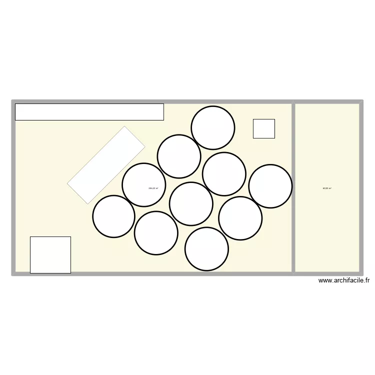 .Te mariage. Plan de 2  et 316 m²