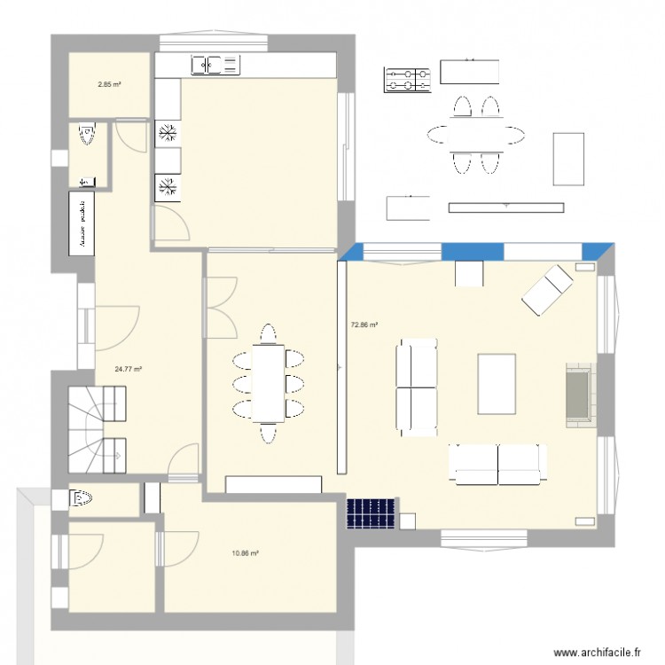 rez final sans tv. Plan de 0 pièce et 0 m2