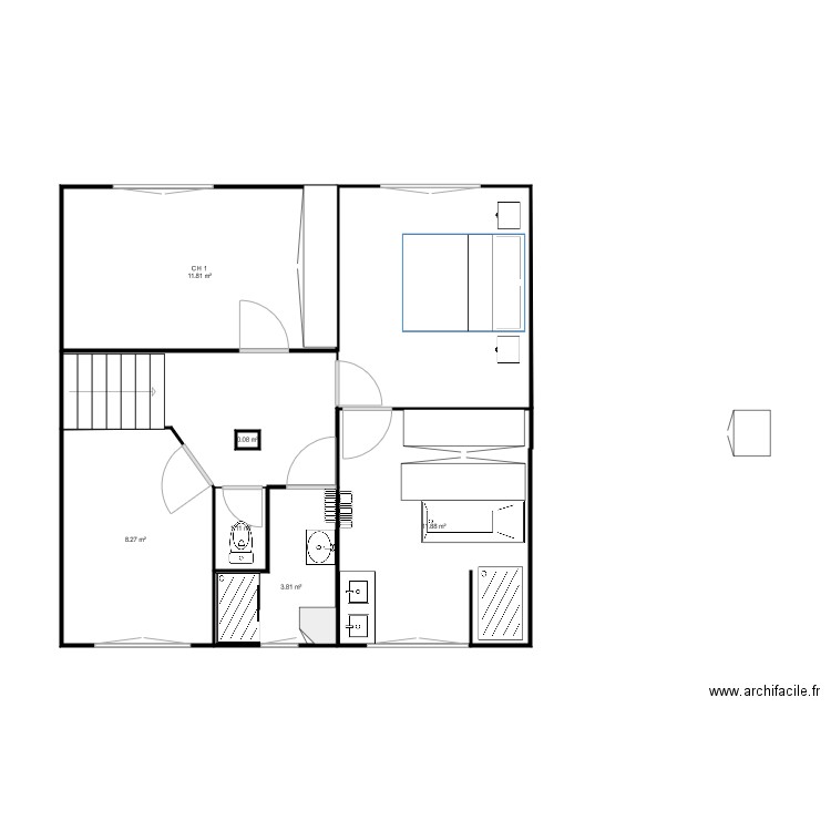 THENARD ETAGE  PROJET 7. Plan de 0 pièce et 0 m2