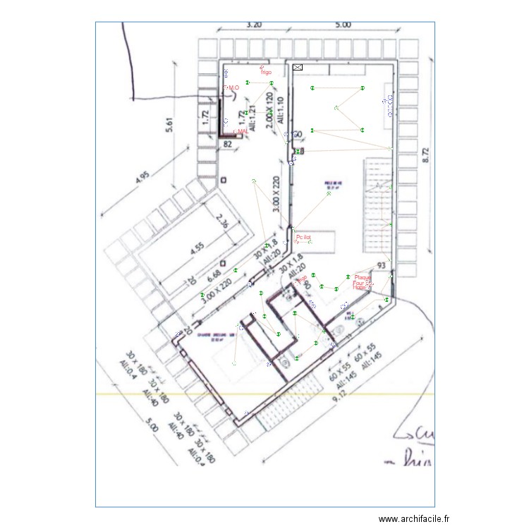 plan den rdc 1 . Plan de 0 pièce et 0 m2