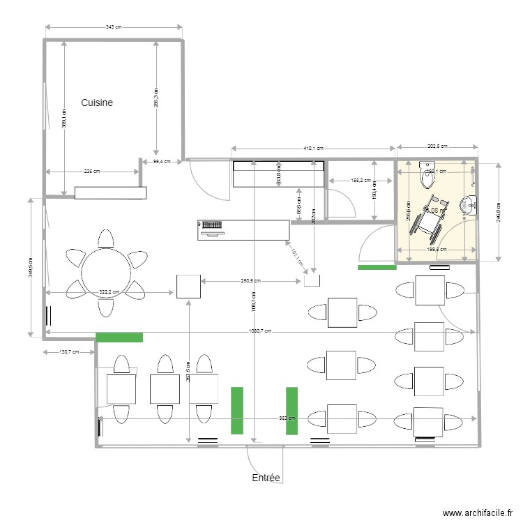 Ti-Zef. Plan de 1 pièce et 5 m2