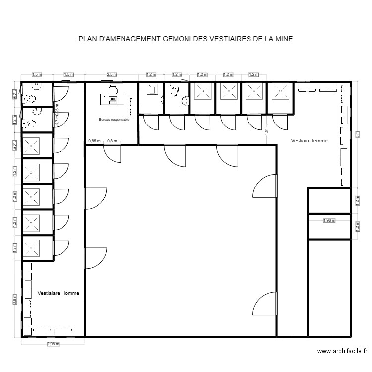 Plan 3. Plan de 18 pièces et 156 m2