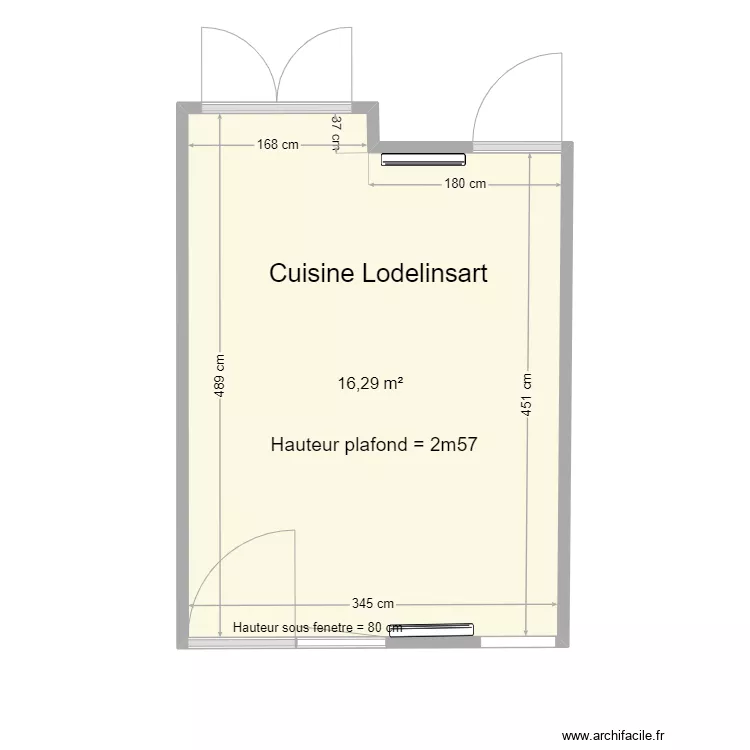 Cusine Lodelinsart. Plan de 