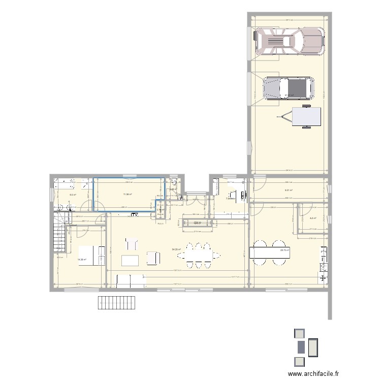 PLAN MAISON 120420 ETAGE 1 V5. Plan de 0 pièce et 0 m2