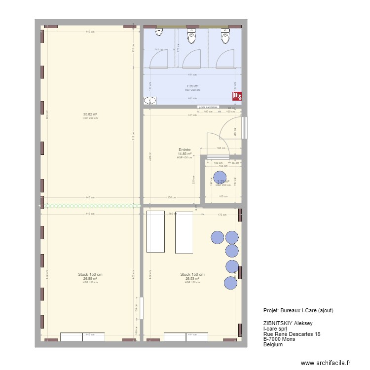 iCARE. Plan de 0 pièce et 0 m2