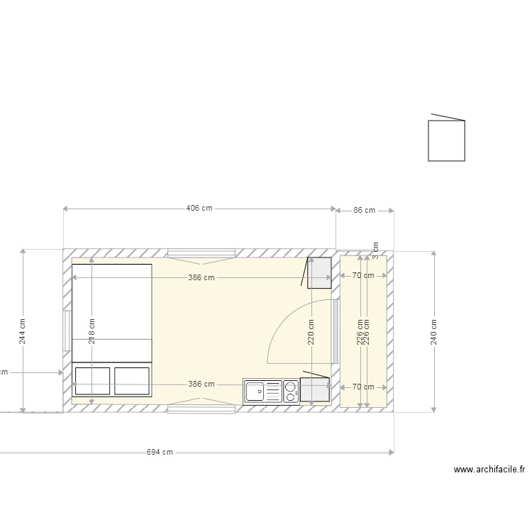 roulotte fournier 231. Plan de 0 pièce et 0 m2