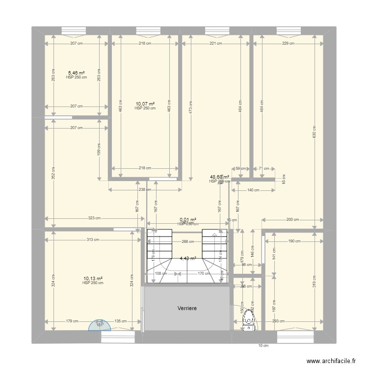 Carca 12 R V Hugo AS IS . Plan de 31 pièces et 341 m2