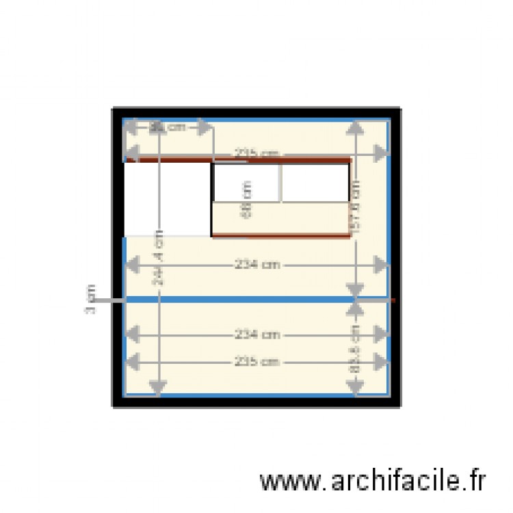 ELEV CUISINE. Plan de 0 pièce et 0 m2