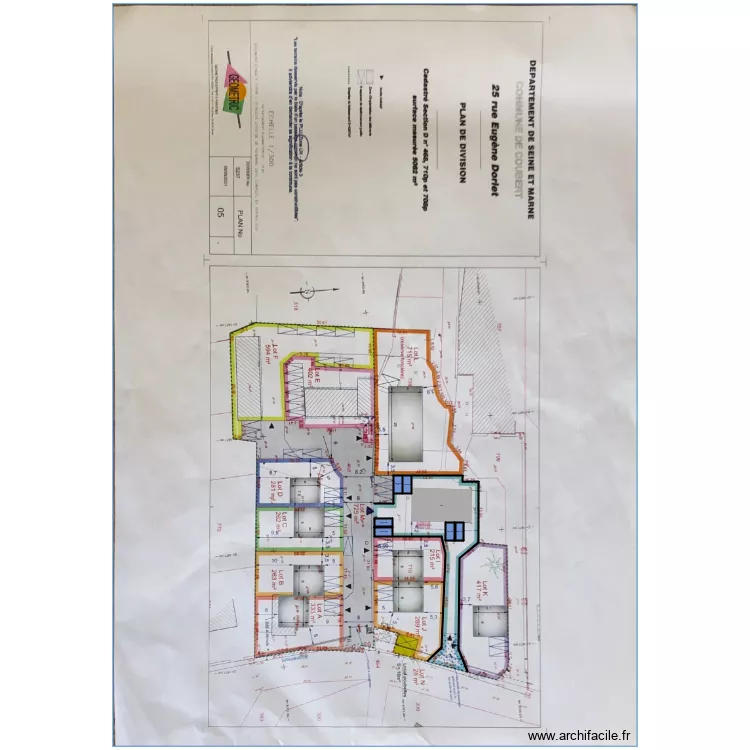 plan lot h coubert. Plan de 