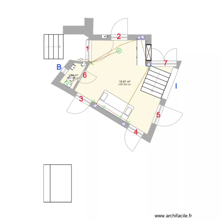 Entrance 2. Plan de 