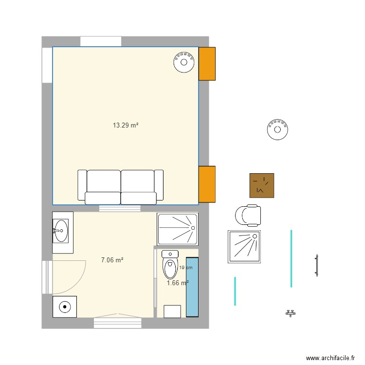 Grrr RdC 2023 - 09. Plan de 3 pièces et 22 m2