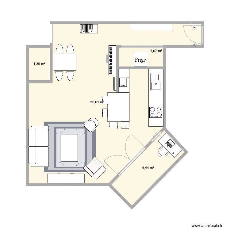 Idée 2. Plan de 0 pièce et 0 m2