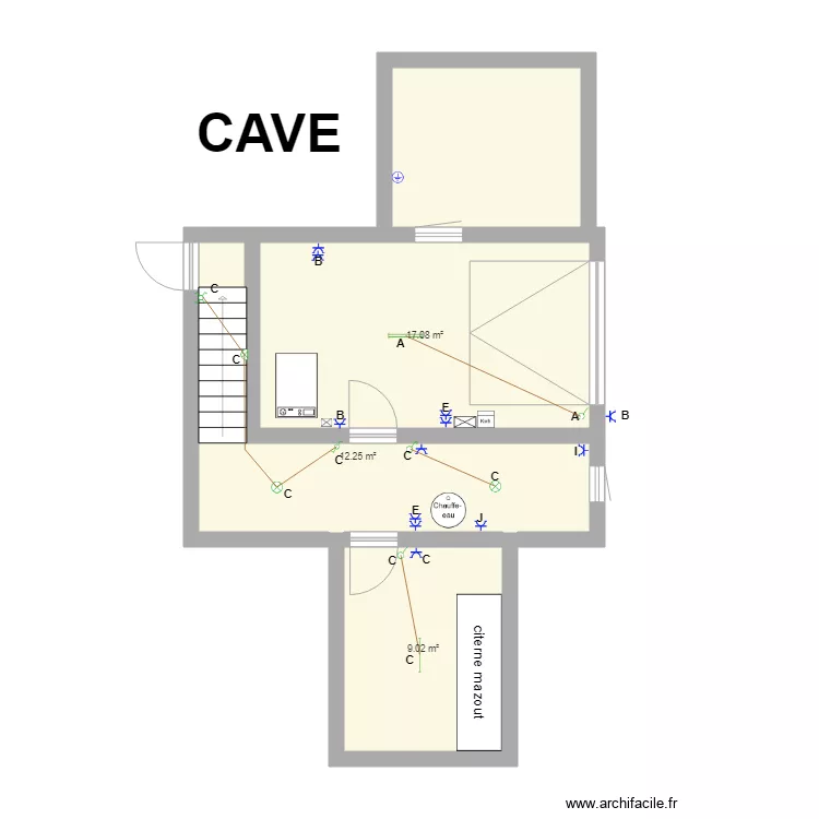 marie jemelle CAVE. Plan de 