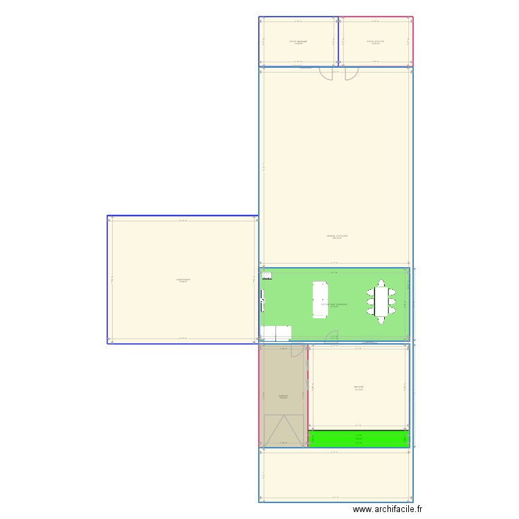 MAISON GAGNY. Plan de 0 pièce et 0 m2