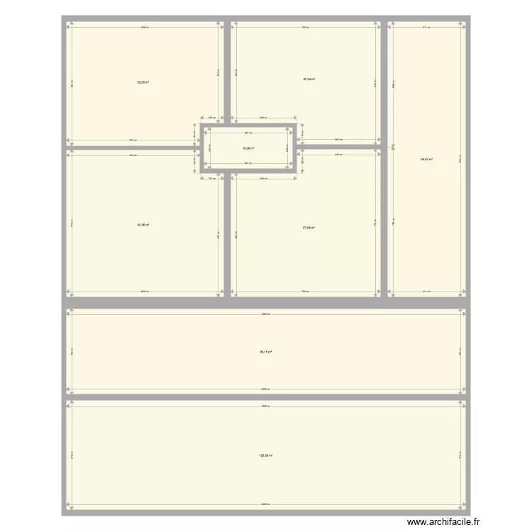 projet Bacalan base R1. Plan de 