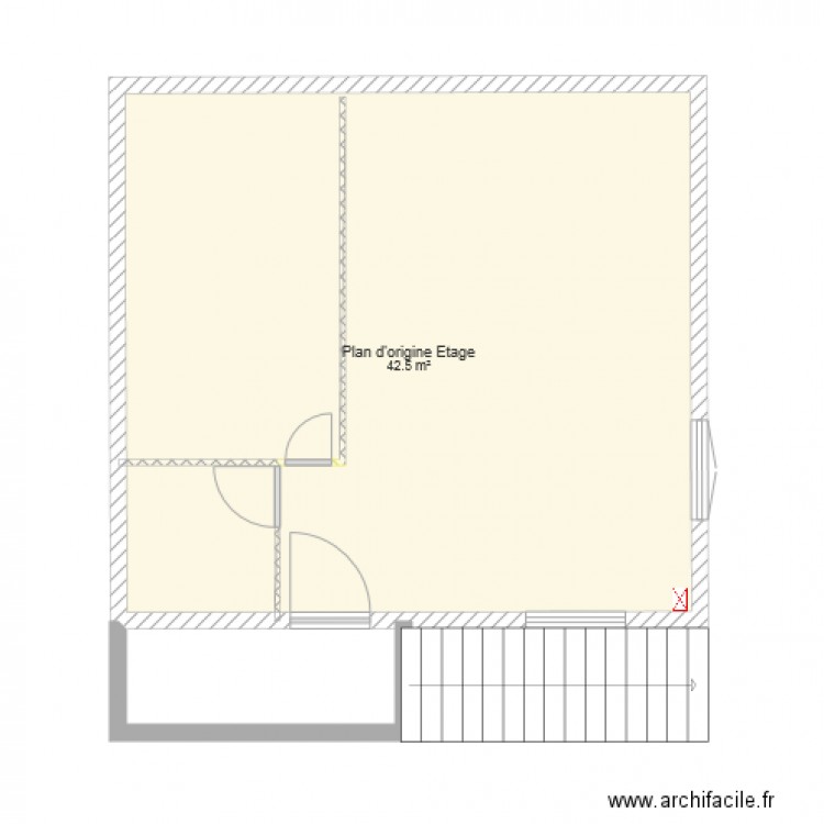 Plan d origine étage Projet St Julien les Rosiers SCI Athemis 2. Plan de 0 pièce et 0 m2