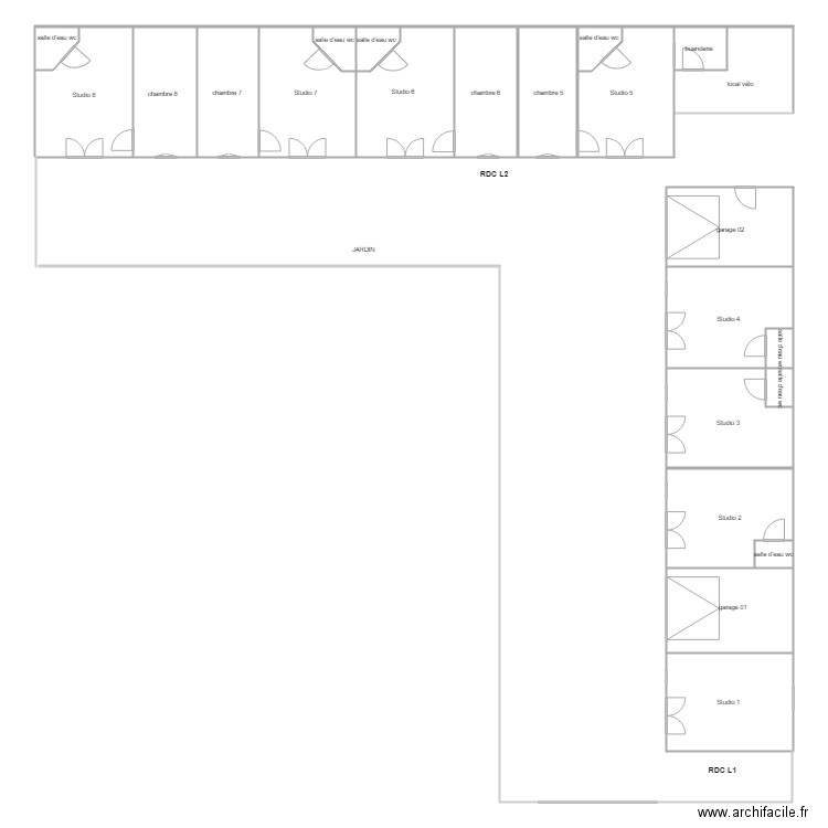 toraja studio. Plan de 0 pièce et 0 m2