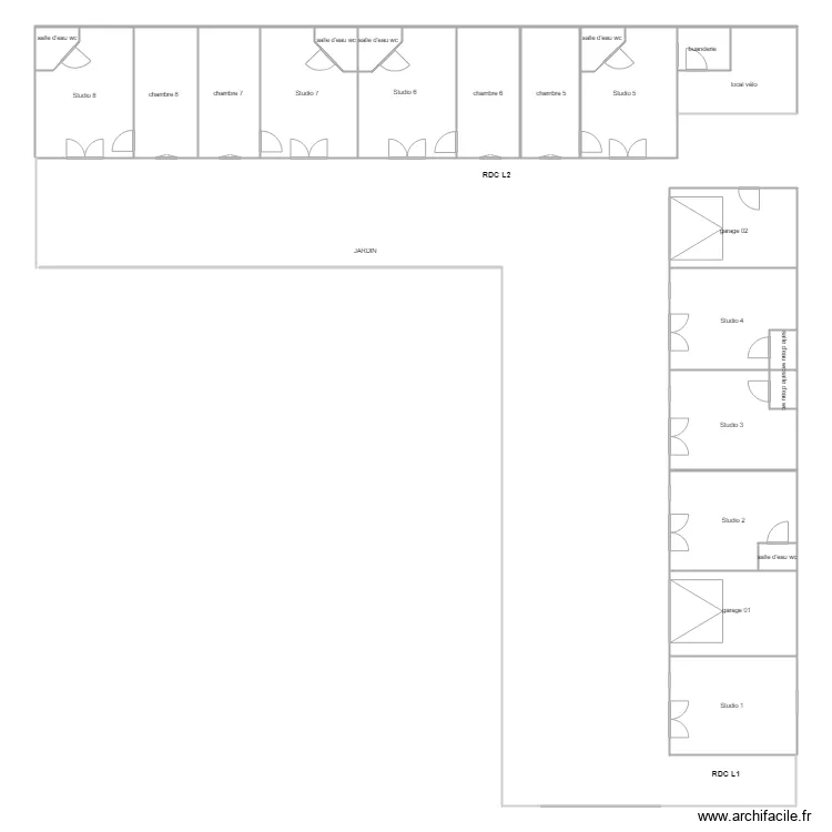toraja studio. Plan de 