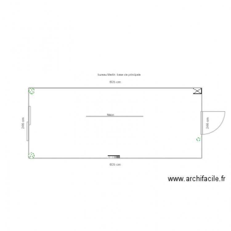 Bureau Merlin base vie principale. Plan de 0 pièce et 0 m2