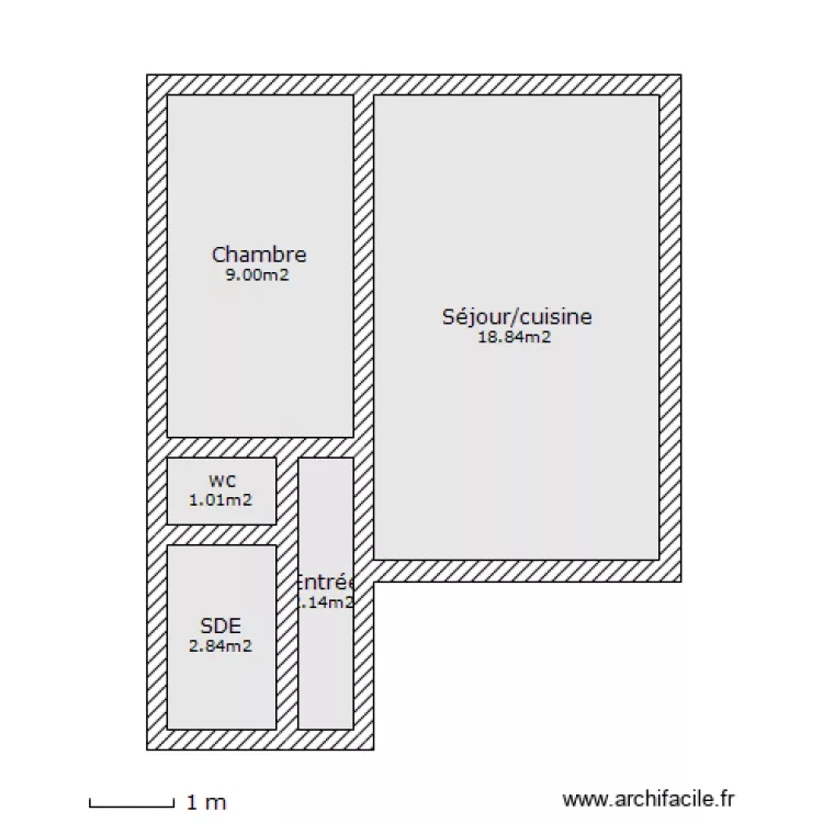 1er etage, 4 place au ble, 61130 Belleme. Plan de 