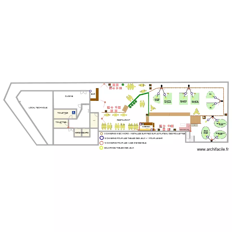 Toit terrasse au 20 Juin 2018 . Plan de 