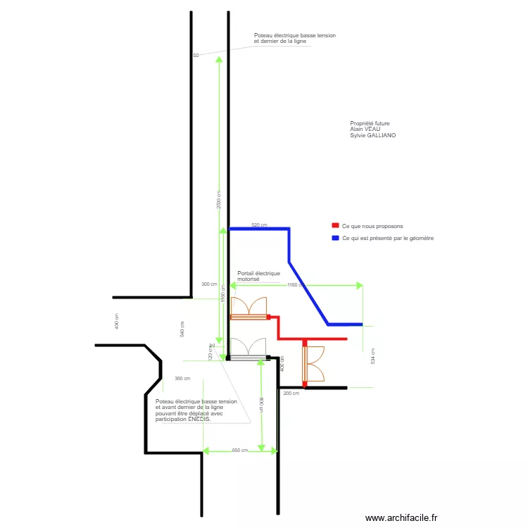 Nouveau plan intersection. Plan de 