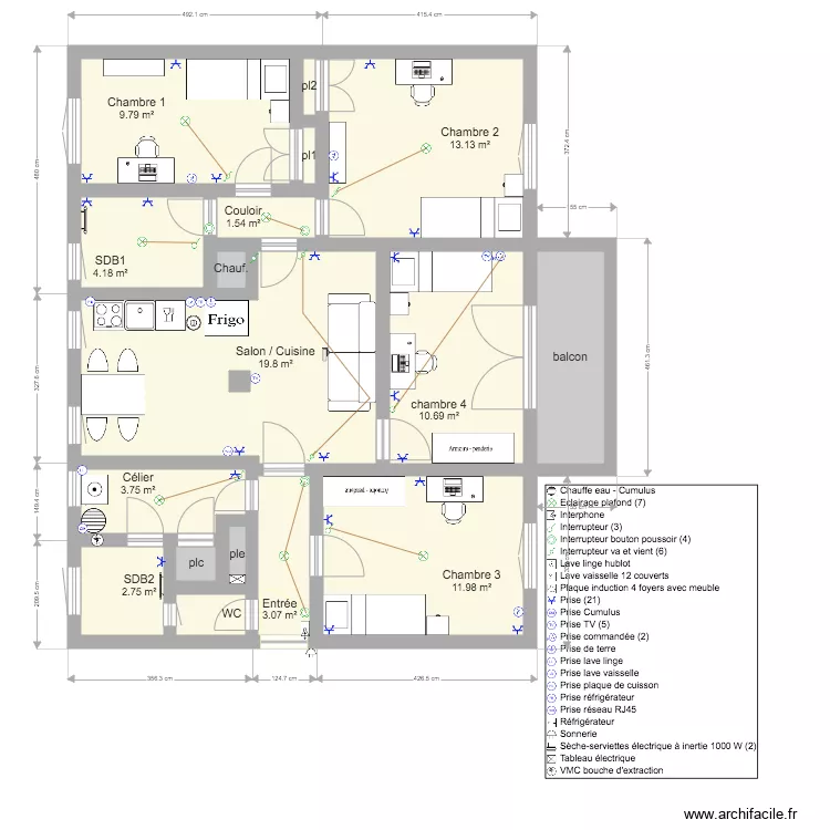 appartement renovation v7. Plan de 