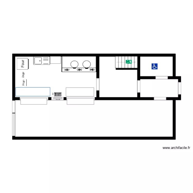 resto la galette 78320. Plan de 