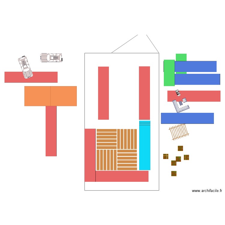 plan terrain 3 RDC. Plan de 0 pièce et 0 m2