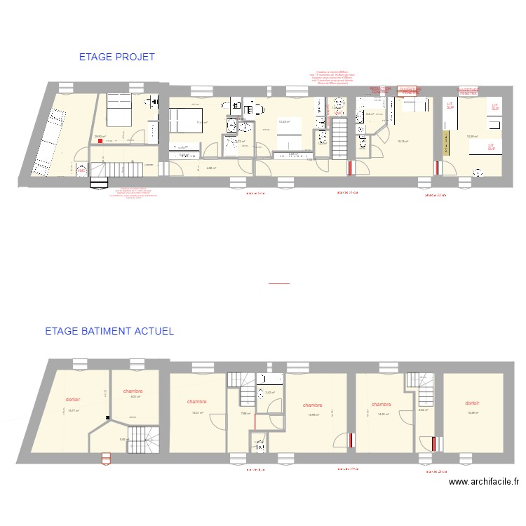 Etage version 18 mai 2021. Plan de 0 pièce et 0 m2