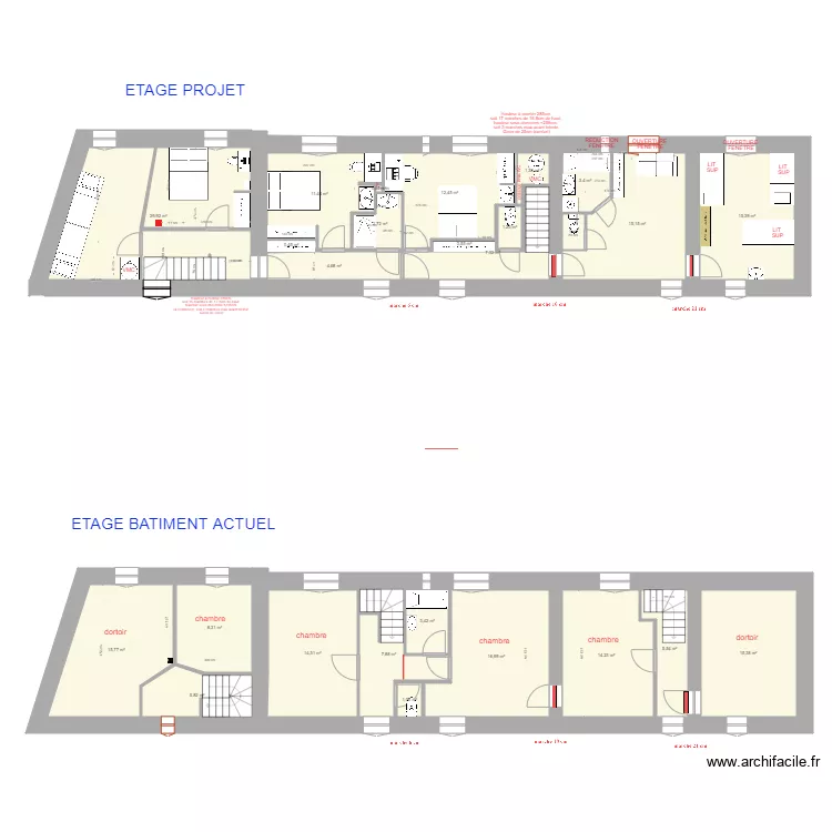 Etage version 18 mai 2021. Plan de Etage version 18 mai 2021. Plan de