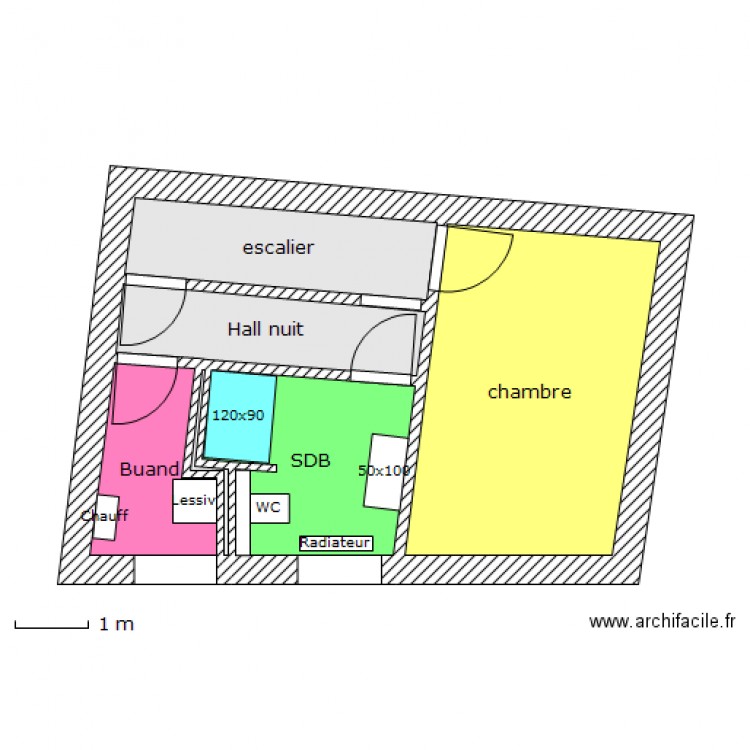 Coquelet - 1ER SDB. Plan de 0 pièce et 0 m2