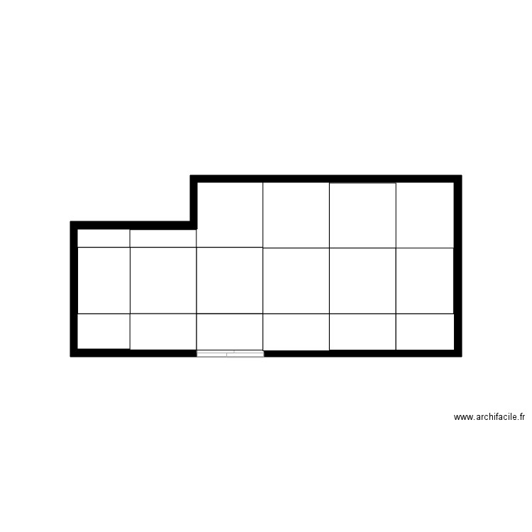 calepinage carrelage cuisine version 2. Plan de 0 pièce et 0 m2