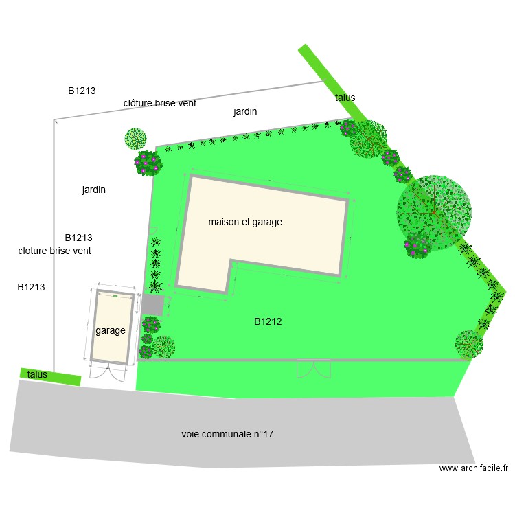 garage 3. Plan de 0 pièce et 0 m2