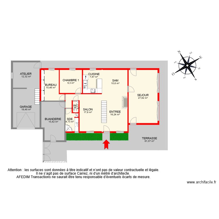 BI 6653 RDC . Plan de 0 pièce et 0 m2