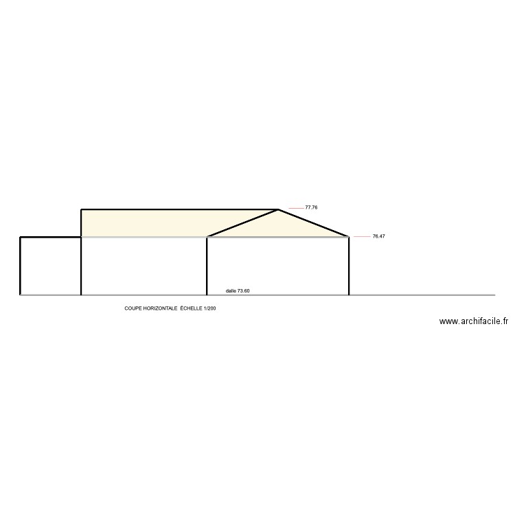 REBUFFAT COUPE MAJ5/9. Plan de 5 pièces et 62 m2