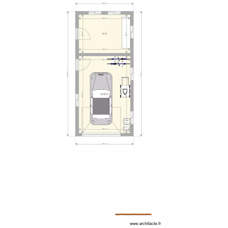MODELE GARAGE . Plan de 