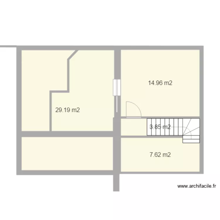 Chambre Thibault étage 2. Plan de Chambre Thibault étage 2. Plan de