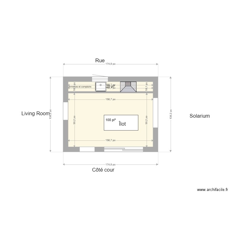 cuisine. Plan de 0 pièce et 0 m2