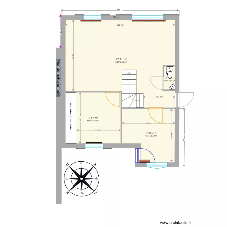 FELIX rez de chaussée. Plan de FELIX rez de chaussée. Plan de