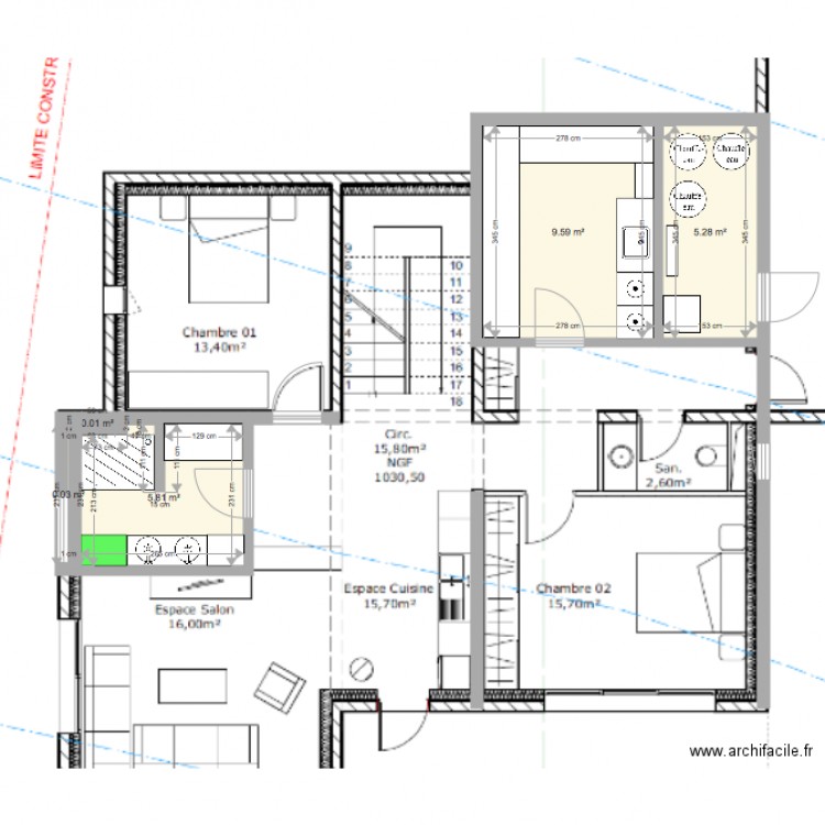 new. Plan de 0 pièce et 0 m2